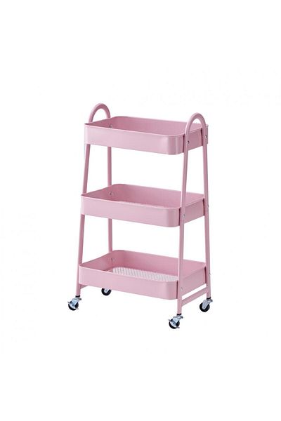 Heinner Storage trolley with 3 shelves Pink