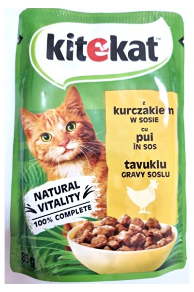 Kitekat Tavuklu Yaş Mama Pouch 85 gr 28 Adet