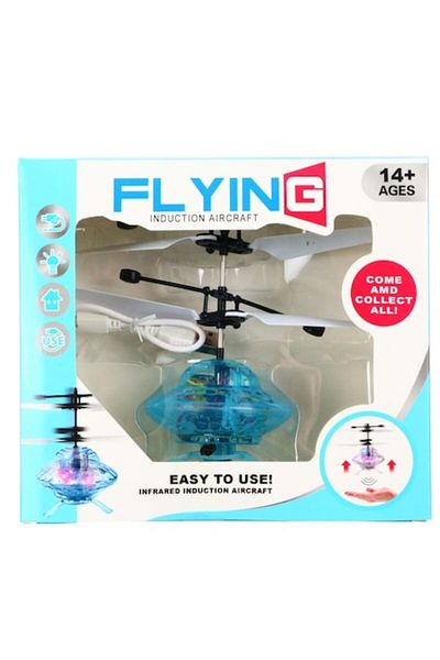 dalimag Mini toy helicopter, UFO model, hand-controlled, blue,