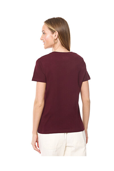 R&B Wine LADIES BASIC GRAPHIC TEE 8-18