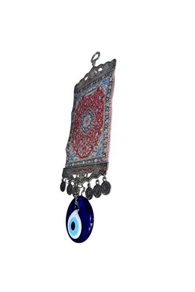 onyyapim Zamak Wall Decoration with Evil Eye Beaded Istanbul Written Rug Motif