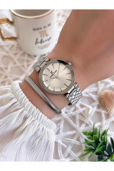 Daniel Klein Steel Cord 3 Atm Water Resistant Special Design Women Wristwatch+Bracelet Vs.Blkt.0483