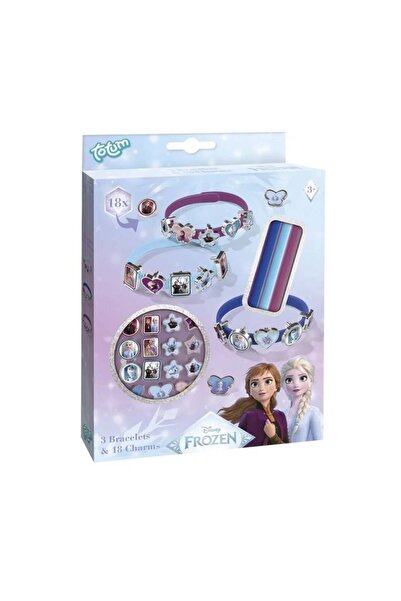 Totum Set DIY creativ, brățări și talismane norocoase cu tematică Disney Frozen