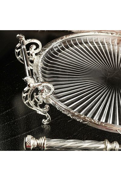 ROY KING Royking Round Handled Presentation Plate 31cm