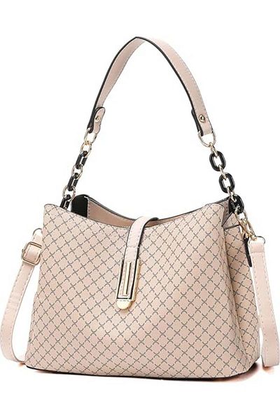 huitich Elegant Designer-Inspired Shoulder Bag for Women Luxury Patterned Crossbody Handbag with Adjustable