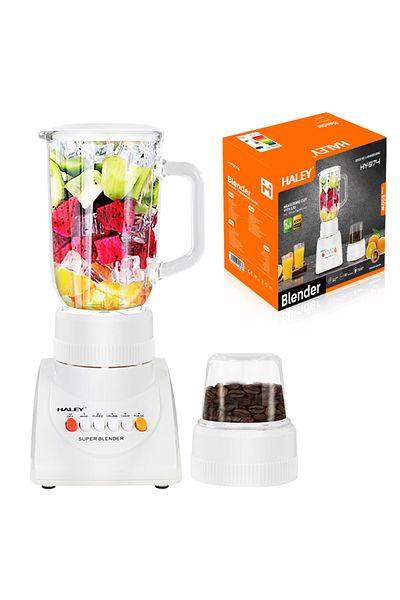 HALEY 2-in-1 Multifunctional Blender 800W, 4 Speeds, 1L, Coffee Grinder, Juice Capacity 500ml