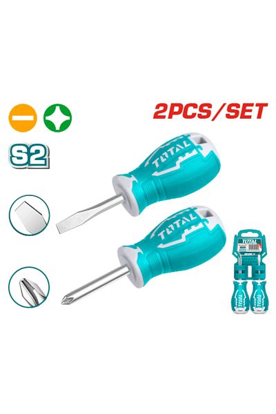TOTAL 2pcs/set Screwdriver Set Regular/Cross Total Thts20206