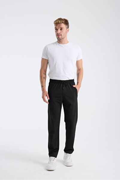 KAPHONE Erkek Düz Paça Relaxed Fit Dalgıç Kumaş Eşofman Altı