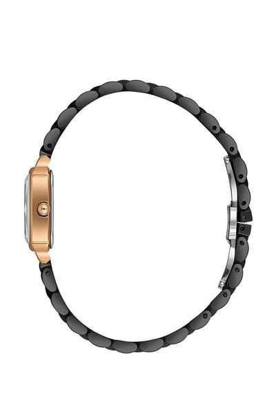 Daniel Klein Dke.6.10930-8 Square Dial Metal Cord Metal Case 3 Atm Water Resistant Black Color Women