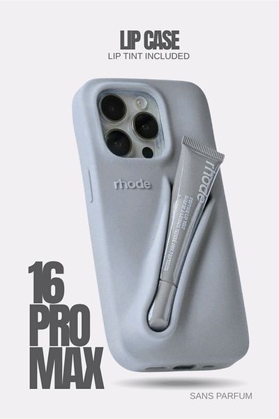 Lip Case Rhode – Iphone 16 Pro Max Silicone Stick-on Lip Gloss Holder Sleeve