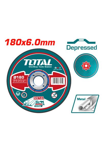 TOTAL Total Tac2231801 7" 6.0mm Iron Grinding Disc