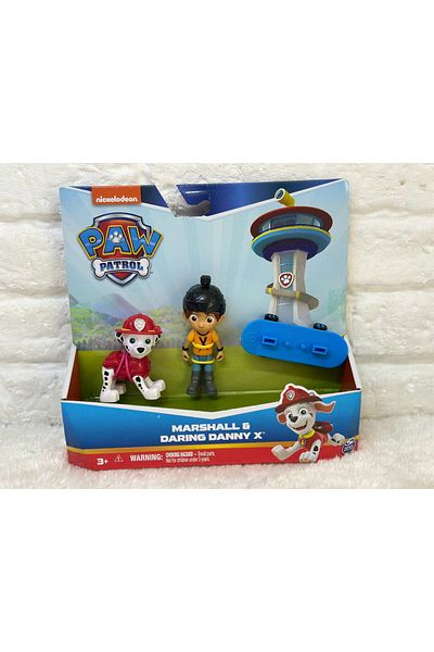 PAW PATROL Puppy Hero Figure Set Mars-Hall and Daring Danny X