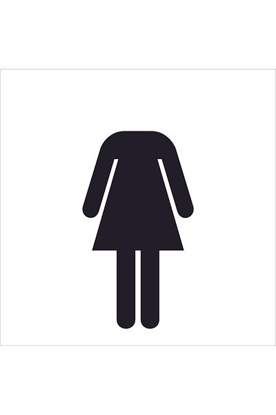 TELLGRAF ملصق WC نسائي (10x10 سم 10 قطع)