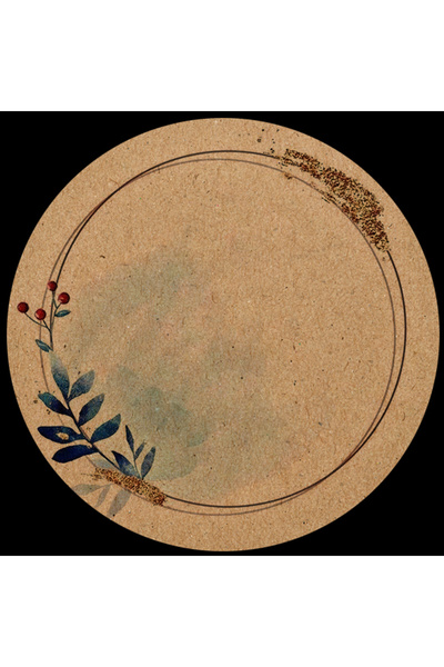 TELLGRAF مجموعة ملصقات ذات مظهر كرافت مطبوع (4 × 4 سم، 24 قطعة)