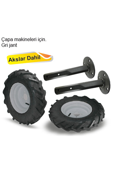 BARTECH Benzinli Çapa Makinesi Tekerlek Takımı (Akslar Dahil)