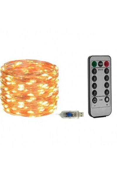 OEM LED Light String on Copper Cable, 8 Lighting Modes, 20m