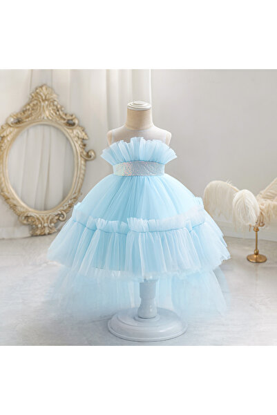 ddaniela دانييلا - مجموعة أديلا أزرق فاتح مع ذيل طويل