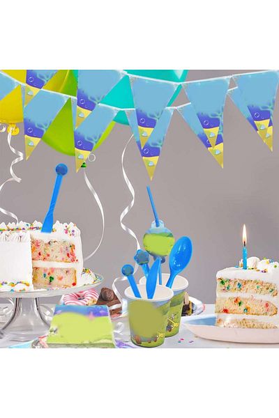 Miotlsy party tableware set, paper, multicolor, 72 pieces