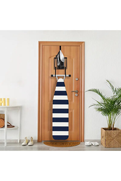 KARTEYA Kapı Arkası Ütülük Ve Ütü Masası Askısı Ütü Düzenleyici Raf - Siyah