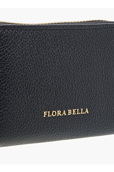 Flora Bella by Shoexpress Textured Wallet with Zip Closure - W 10 x H 8 x D 5 cm