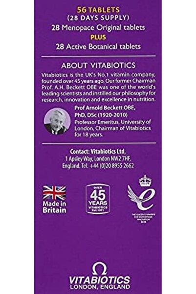 Menopause Bal Menopace Vitabiotics Plus, Pack Of 56