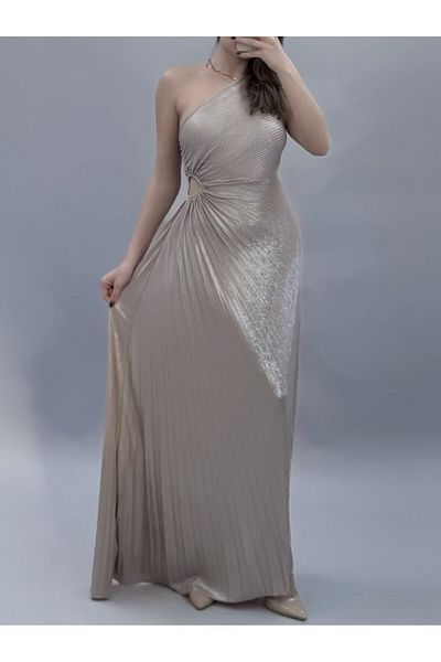 OEM Long pleated dress