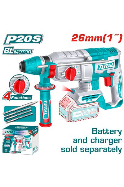 TOTAL Hilti 20v 26mm Cordless Drill without Battery and Charger Total Trhli20268