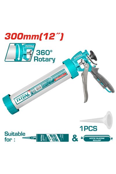 TOTAL Total THT20112 12" Manual Aluminum Silicone Gun