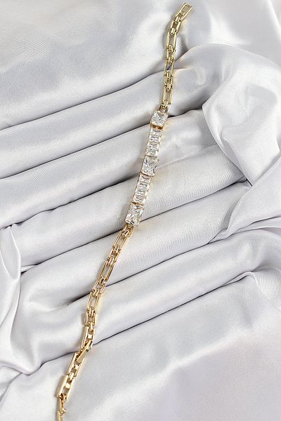 Clariss Xuping Brass Fragmented Waterway Model Gold Color Women's Bracelet