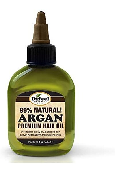 Difeel زيت شعر طبيعي فاخر - زيت الأرغان، يرطب الشعر الجاف وينعم بصيلات الشعر،...