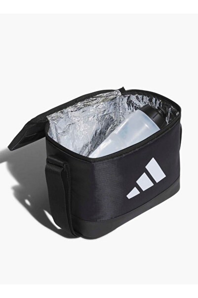 adidas Men Logo Print Lunch Bag with Zip Closure - W 31 x H 44 x D 15 cm