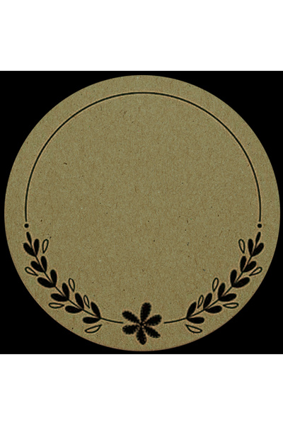 TELLGRAF مجموعة ملصقات ذات مظهر كرافت مطبوع (4 × 4 سم، 24 قطعة)