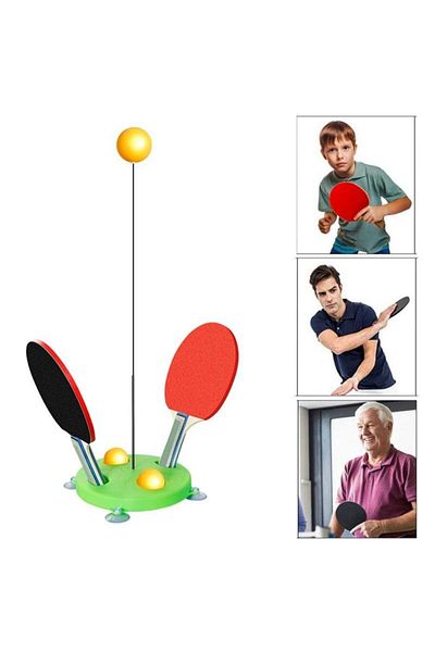Generic Portable Table Tennis Training Equipment with Soft Shaft for Table Tennis Training