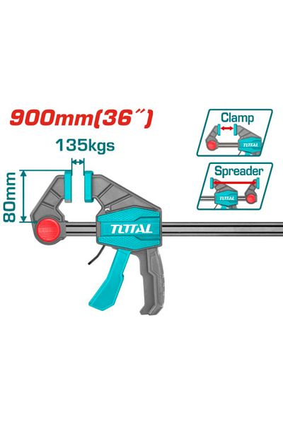 TOTAL Total 900mm Automatic Plastic Clamp THT1346803