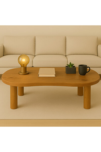 Trihome Mega Boy 120x60 Masif Ahşap Orta Sehpa – Modern & Doğal Tasarım