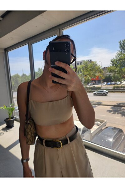 A17 Studio BEJ RENGİ PALAZZO PANTOLON