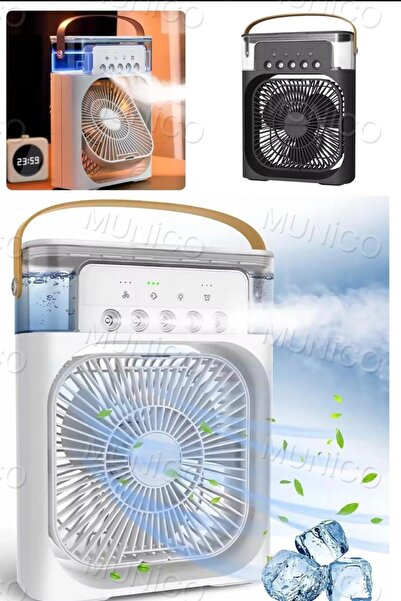 Munico Taşınabilir Klima Fanı Ev Küçük Hava Soğutucu Nemlendirici Hidrosoğutm...