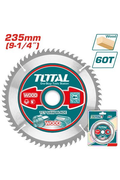TOTAL Total Tac231623 9-1/4" 60 Tooth Circular Wood Cutting Disc