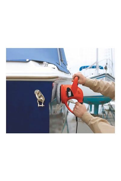 Black&Decker ملمع سيارات كهربائي - برتقالي/أسود - ملمع عالي الأداء لتلميع وتلميع السيارة