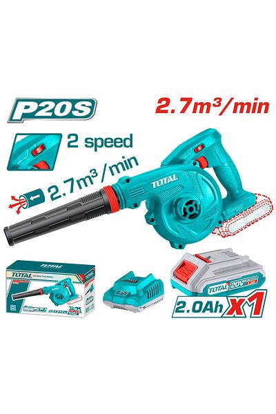TOTAL 20V Battery Air Blower, One Battery and Charger, Total Tabli200181