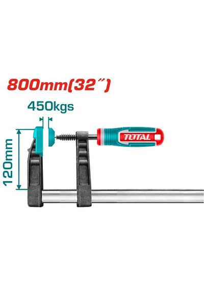 TOTAL Total 800mm Rubber Hand Clamp THT1321204