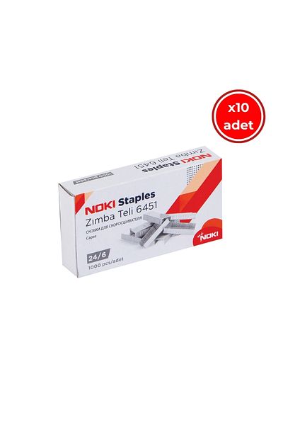 Noki Staple No: 24/6, 1000 Pieces, 10 Boxes, Durable Use