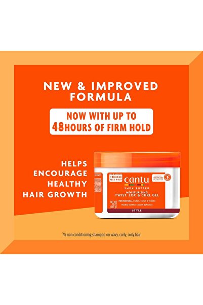 Cantu Twist & Lock Moisturizing Gel with Shea Butter, 370g