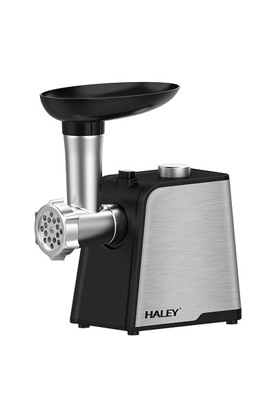HALEY Mașină de tocat carne 2000W, oțel inoxidabil, tăietor cu cuplu mare, ușor de curățat, orificiu de alimentare mare