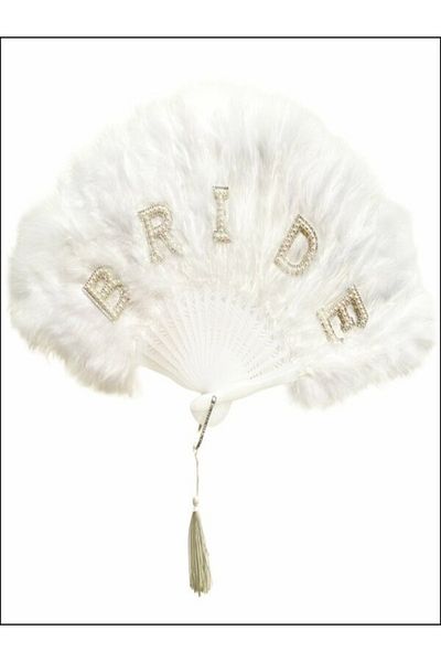 CANSIN Bride Feather Fan