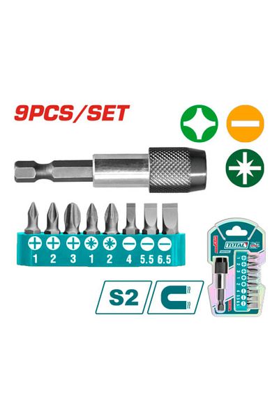 TOTAL Total Tacsd3091 Screwdriver Bit Set