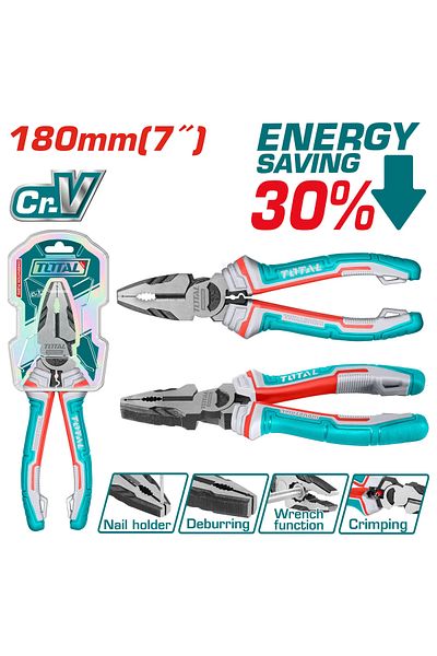 TOTAL Total Tht210706s Rubber Hand Pliers, First Class