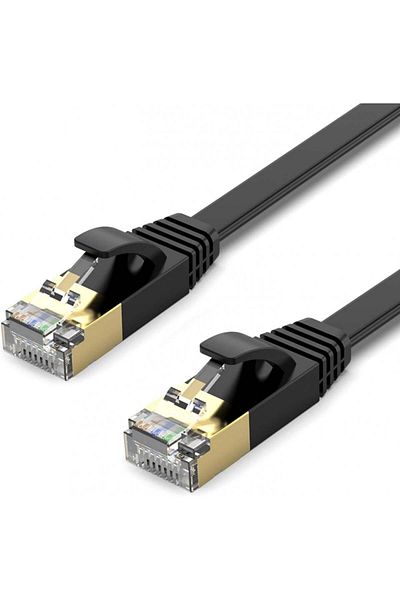 STP internet cable for computer/router, 10Gbps, black, 5 m