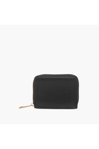 Flora Bella by Shoexpress Textured Wallet with Zip Around Closure
