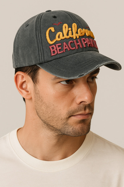 CosmoOutlet Чоловіча каліфорнійська пляжна вечірка, миється, вінтажна, регульована, унісекс, спортивна та повсякденна темно-синя кепка